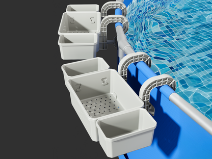 2Pack Stretchable Poolside Storage Basket