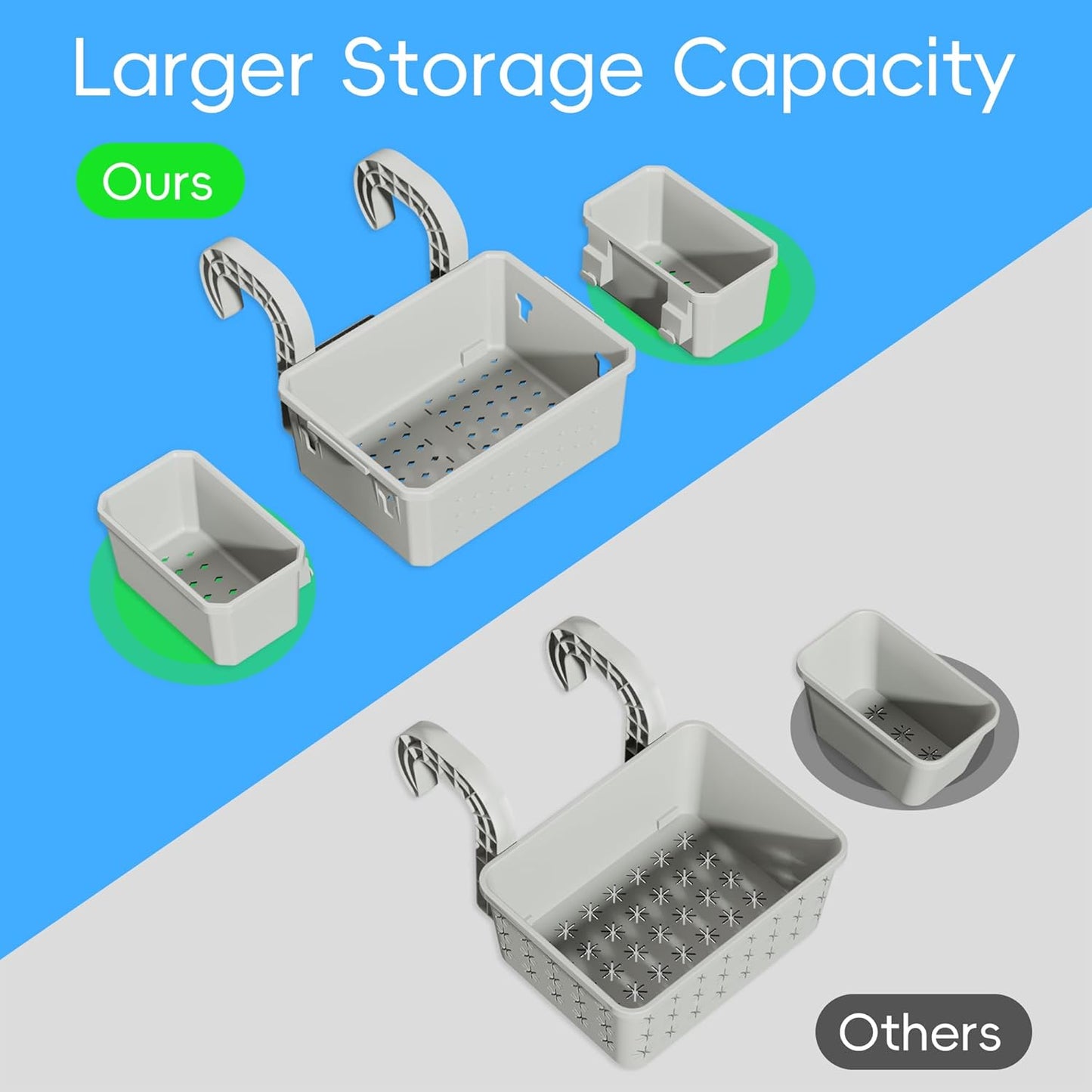 2Pack Stretchable Poolside Storage Basket