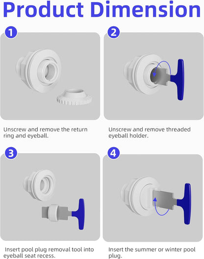 Pool Plug/Return Fitting Removal Tool