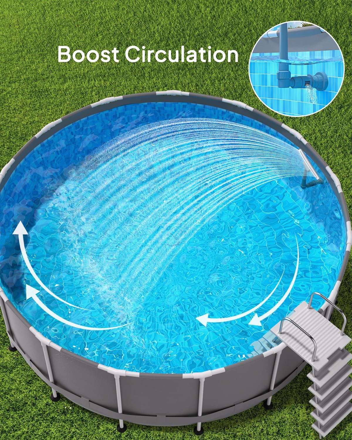 2025 Upgd Height Pool Fountain