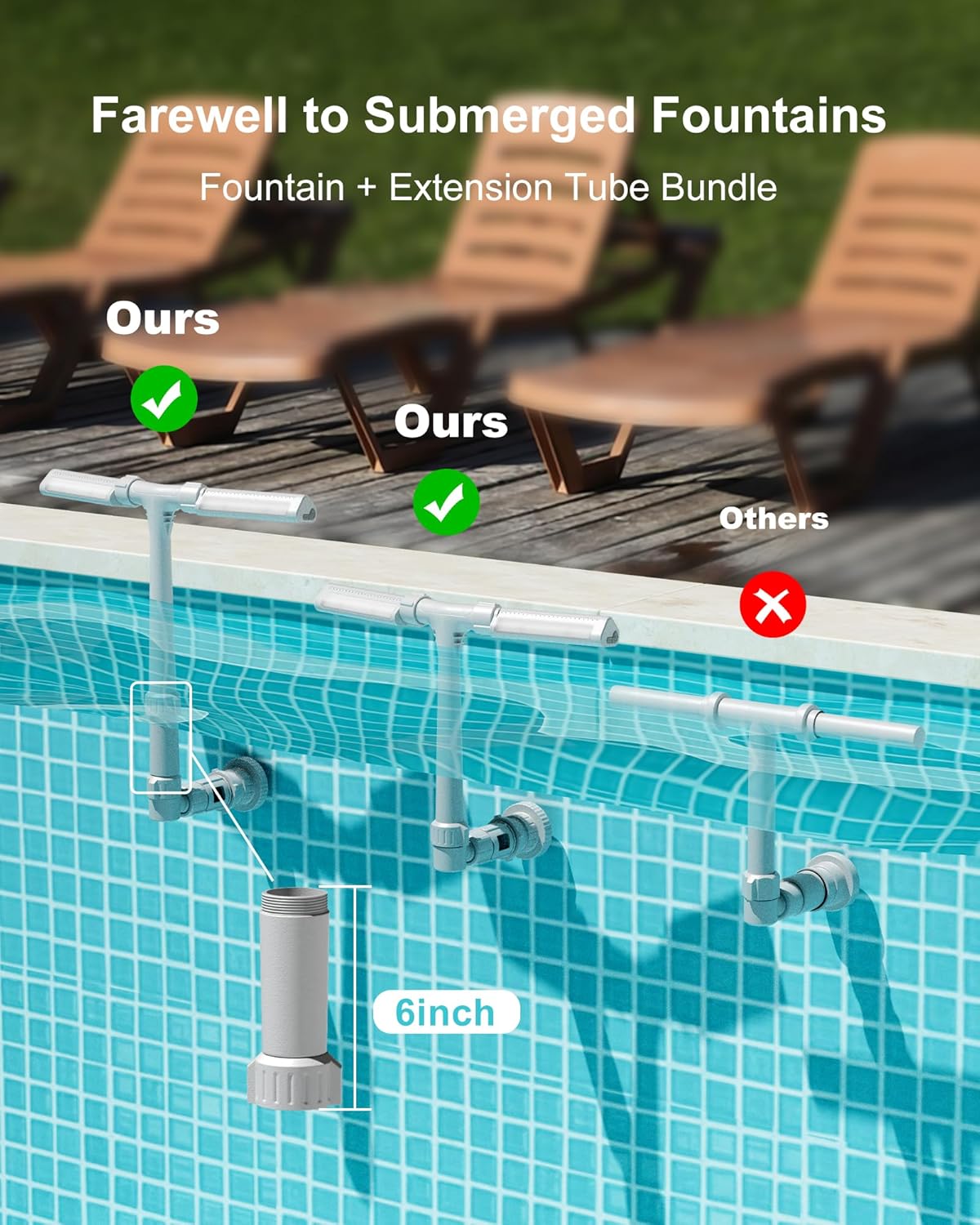 Pool Fountain w/ Lights