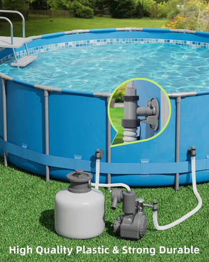 Above Ground Pool Plunger Valve & Pipe Holder Set