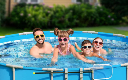 3-Hook Adjustable Heavy-Duty Pool Pole Hanger