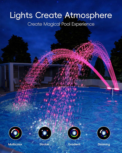 Pool Fountain w/ Lights