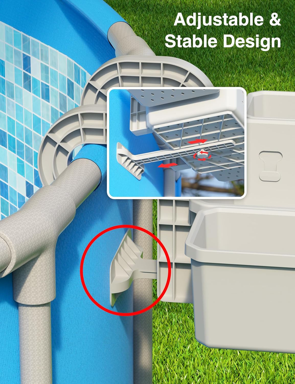 2Pack Stretchable Poolside Storage Basket