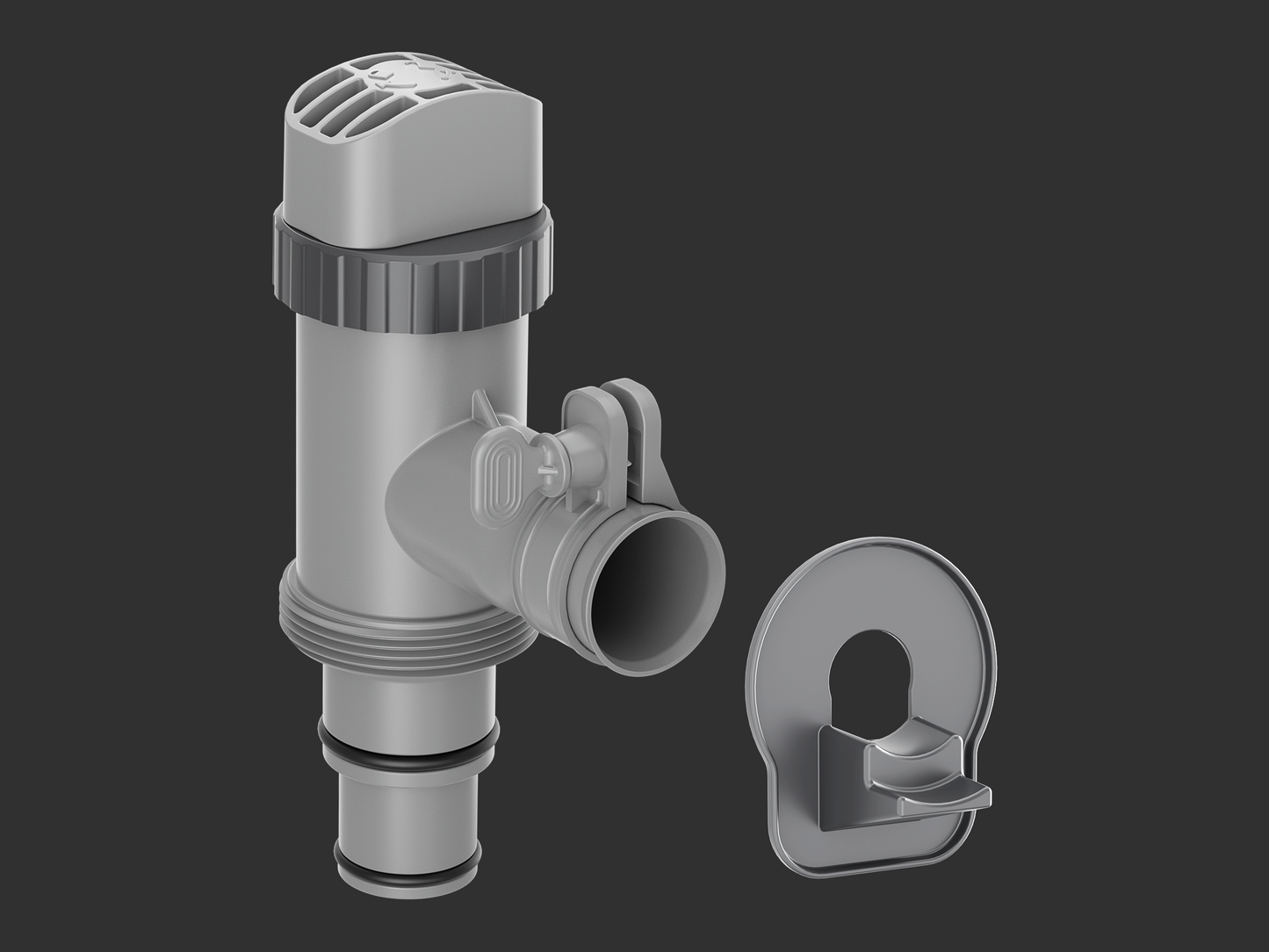 Above Ground Pool Plunger Valve & Pipe Holder Set